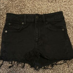 American Eagle Women's Black Denim Jean Shorts